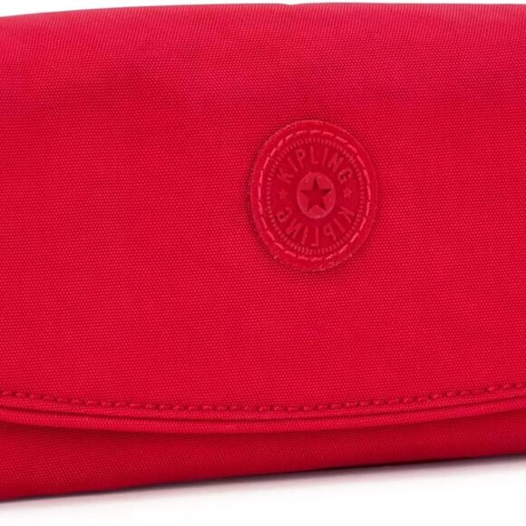 Money Land RFID Wallet Womens Red Rouge Polyester Organizer Travel Secure - Picture 5 of 9